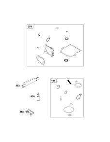 Service Parts And Tools Group Diagram and Parts List for 93J0B-0103-H1  Briggs and Stratton Engine